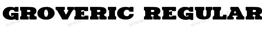 Groveric Regular字体转换